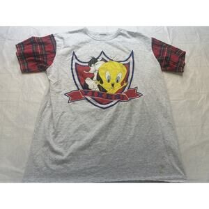 Vintage Looney Tunes Sylvester & Tweety Bird Print T-Shirt Size Men's XL